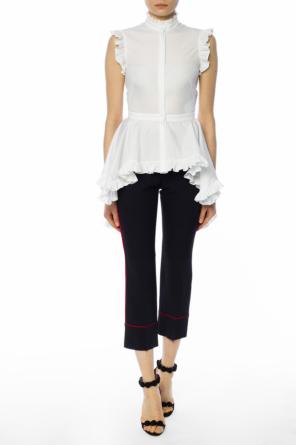 Asymetryczny top ze stójką, zdjęcie 2 Asymetryczny top ze stójką od Alexander McQueen